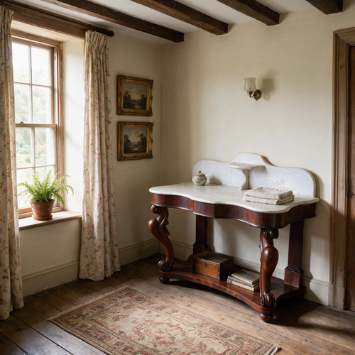 Handsome antique mahogany - antique,