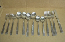 13 Pieces Gense Stainless 18-8 Sweden Facette Flatware MCM