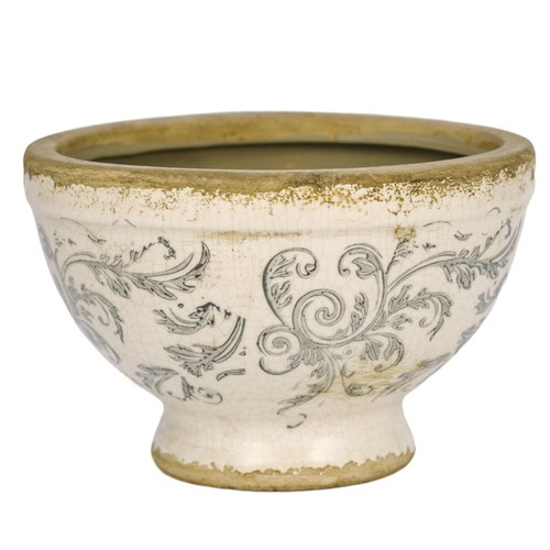 Vintage ceramic flower pot - vintage,