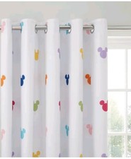 Dunelm Disney Mickey Mouse thermal/blackout eyelet curtains 66x54 multicoloured 