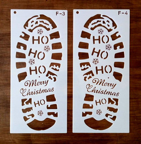 Christmas santa footprints - christmas,