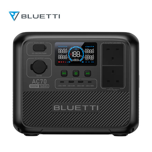 Bluetti ac70 1000w portable - 1000w,