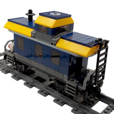 Made With LEGO® Bricks Train Caboose Guard Luggage Wagon Carriage 60336 60198 A