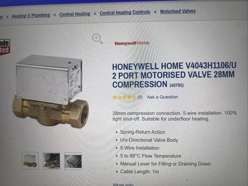 Honeywell v4043h1106 28mm - v4043h1106,