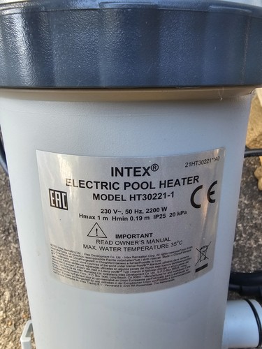 Intex pool heater only - intex, used