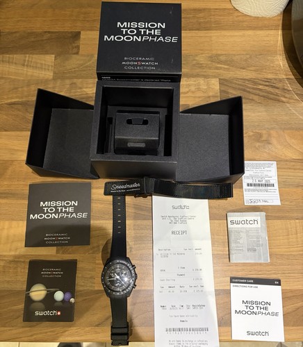 Omega moonswatch black - moonswatch, snoopy