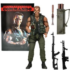 NECA Commando John Matrix Schwarzenegger 7" Action Figure Model Scenes Toy Gift