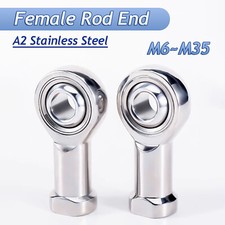 Female Rod End, Left/Right Thread A2 Stainless Steel Bearing Rose Joint M6-M30