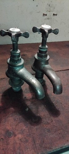 Original victorian brass bath - victorian,