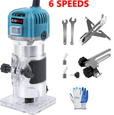 1200W 1/4" Electric Hand Trimmer Palm Router Woodworking Laminate Wood Laminator