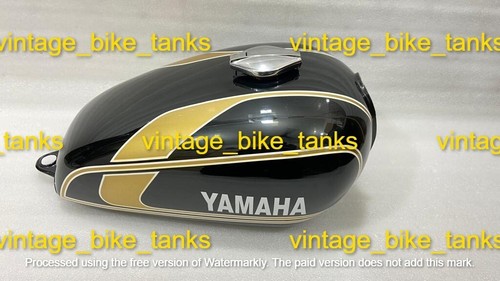 Yamaha xs650 black and - yamaha, golden