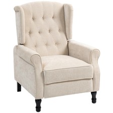 Recliner Armchair Linen