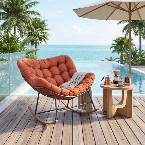 Outdoor garden papasan - garden, rocking
