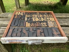 HUGE WOODEN POSTER TYPE