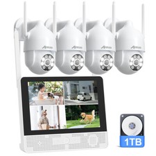 ANRAN CCTV Camera Outdoor Home Security System Wireless 10CH NVR 5MP WIFI 1TB