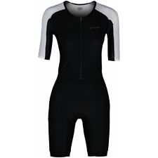 Orca Athlex Aero Race Womens Tri Suit White Compression Pockets Triathlon Ladies