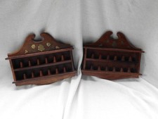 PAIR THIMBLE DISPLAY CASES