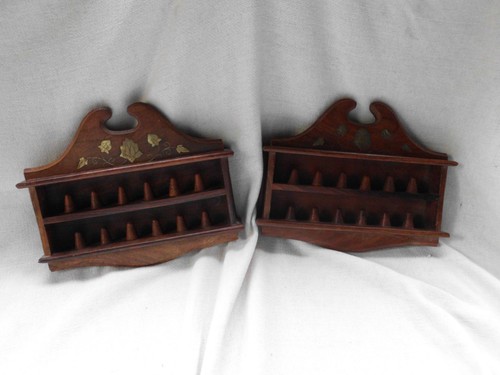 Pair thimble display cases - pair,