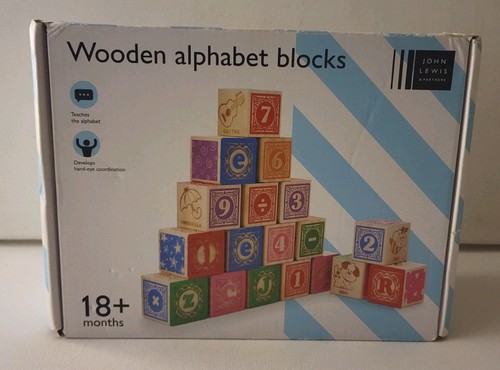 John lewis wooden alphabet - john,