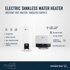 Electric Tankless Water Heater 6.5kW–13.5kW Instant Hot Wall-Mounted