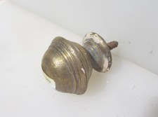 Antique Brass Curtain Pole End Old Vintage Bed Knob Victorian Finial Handle Pull