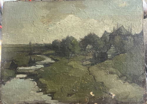 C1940 original french painting - c1940,