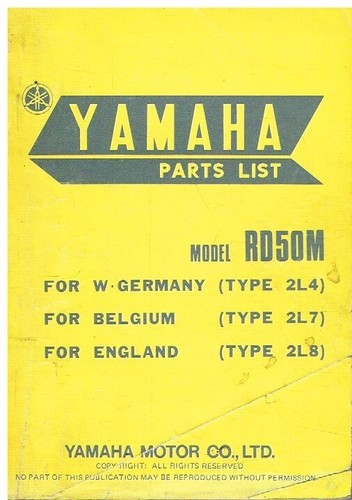 Yamaha rd50m - d, b