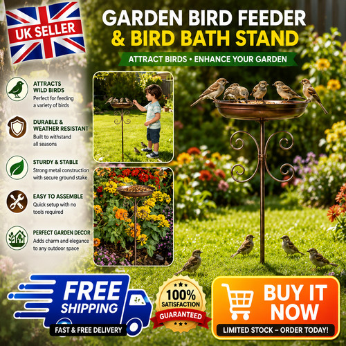Vintage copper bird bath - copper,
