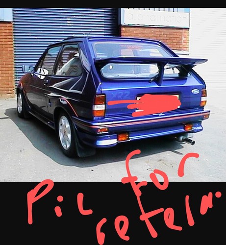 Mk2 fiesta xr2 whale - tale, very