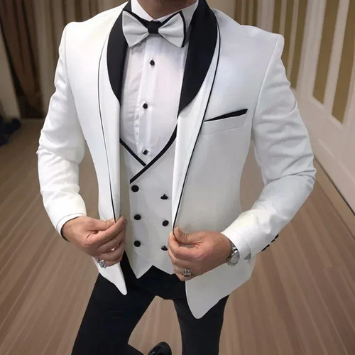 Mens suits white - white, wedding