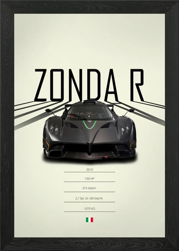 2010 pagani zonda - 2010, framed
