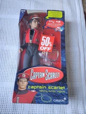 2001 Carlton Captain  Scarlet Talking Action Figure , Vintage,Unused,sealed