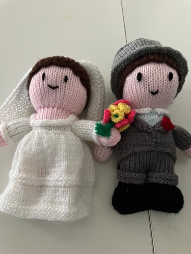 Handmade bride and - , groom