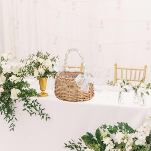 Flower girl basket - girl, wedding