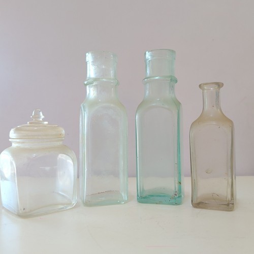 Lot vintage square - of, clear