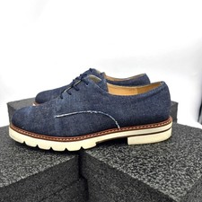 Stuart Weitzman Metro Luxury 8.5M Blue White Oxfords Shoes 99093