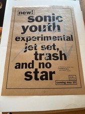 SONIC YOUTH-LTD.ED. DGC RECORDS PROMO ONLY IN STORE DISPLAY POSTER 18 X 24