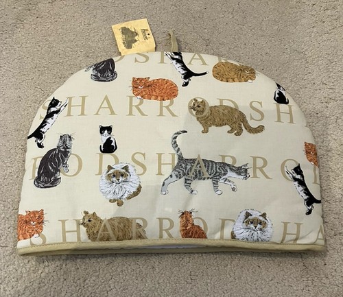 Harrods cats print patterned - cats,