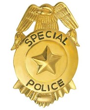 Police or FBI Badge Gold