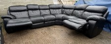 Black leather reclining