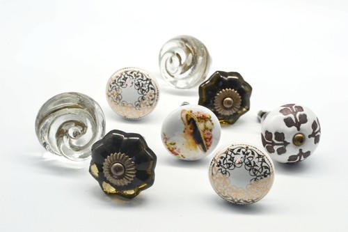 White gold vintage ceramic - gold,