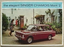 SINGER CHAMOIS Mark 2 Car Sales Brochure 1965 #1186/R/H