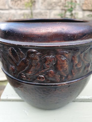 Vintage copper metal - vintage, cachepot
