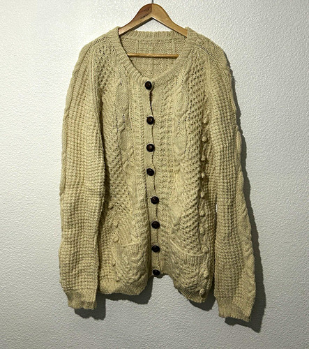 Vintage irish aran cable knit - vintage,