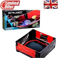 Portable Red Clash and Carry Beyblade Beystadium for Thrilling 2-Player Battles