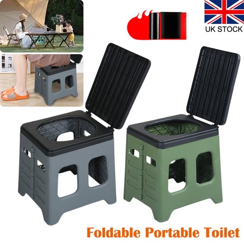 Collapsible portable toilet - collapsible,