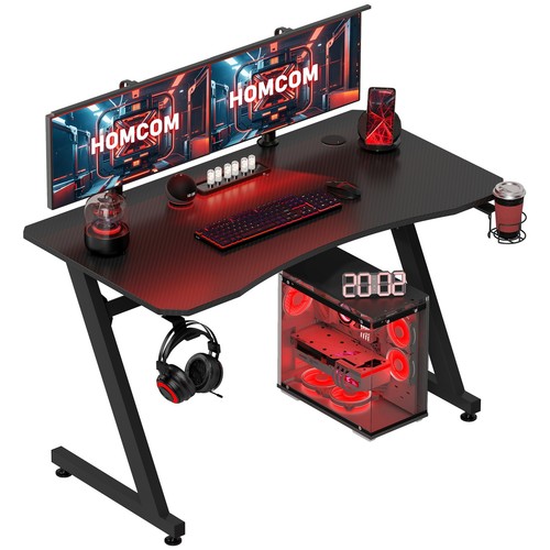 Homcom gaming desk steel - homcom, frame