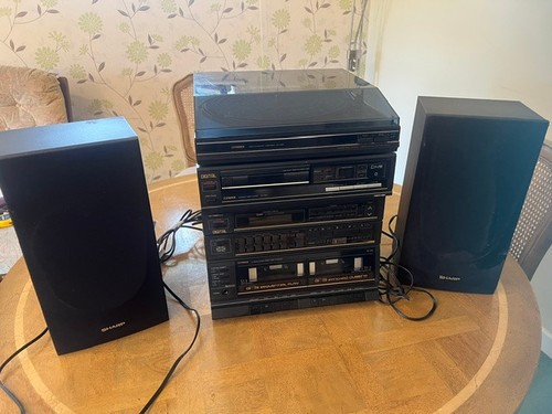 Fisher hifi stereo with - , sharp