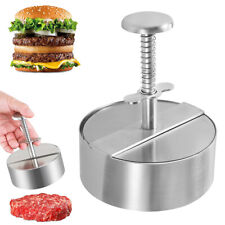 Burger Press Non-Stick Hamburger Beef Meat Patty Maker Grill Stainless Steel