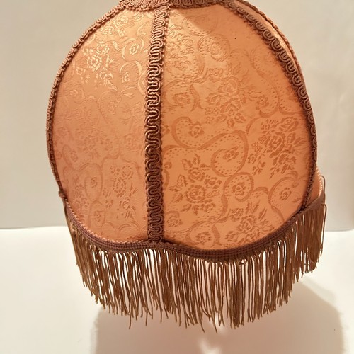 Vtg victorian fringed lamp - victorian,